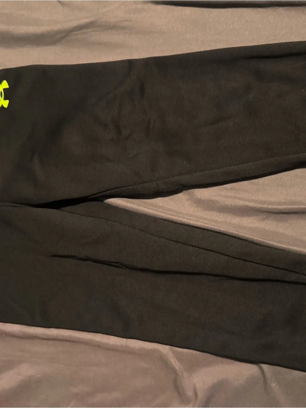 Under Armour Black & Neon Green Kids Zip Jacket and Joggers Set